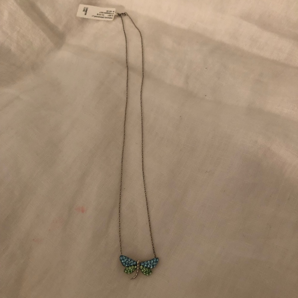 Diamond Luxe Swarovski elementsdragonfly necklace